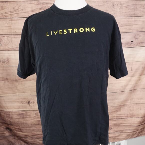 VINTAGE NIKE LIVESTRONG LANCE ARMSTRONG FOUNDATION Y2K 00s SILVER TAG TSHIRT XL - Picture 3 of 8
